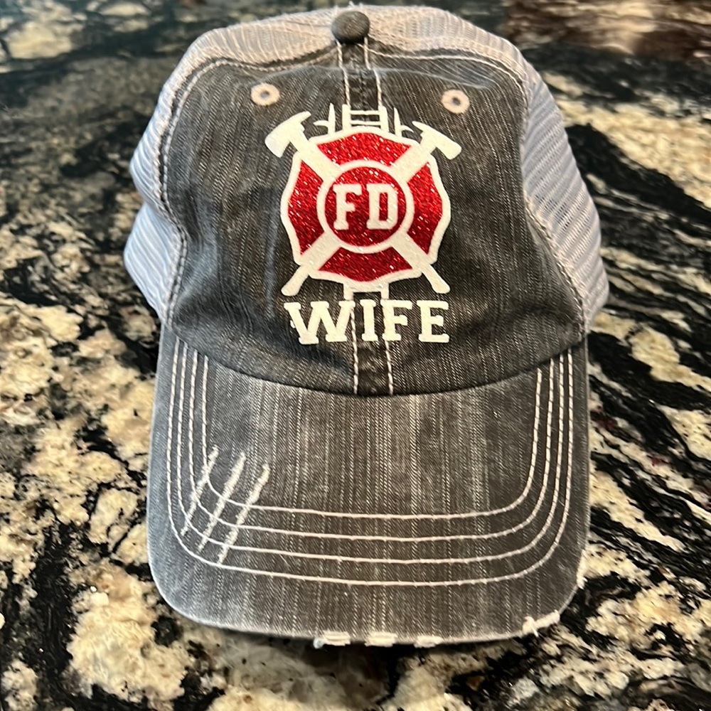 G Custom made Trucker pony tail hat